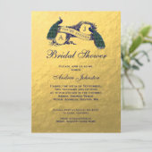 Het gouden Blauwe Vrijgezellenfeest van de Pauw Kaart (Staand voorkant)