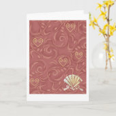 Het gouden Denken van Harten aan u kaart (Gele Bloem)