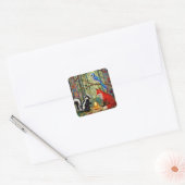 “Het Gouden Dilemma” Vierkante Sticker (Envelop)