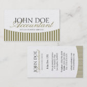 Het Gouden Document van de Strepen van het Visitekaartje (Voorkant / Achterkant)