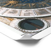 Het gouden en enamel klokgezicht, ontwerp waarmee  poster (Hoek)