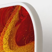 Het gouden en rode jaar van de slang pickleball paddle (Links Detail)