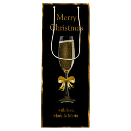 Het gouden en Zwarte Glas van Champagne Wijn Cadeautas