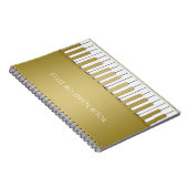 Het gouden Gepersonaliseerde Notitieboekje van de Notitieboek (Rechterzijde)