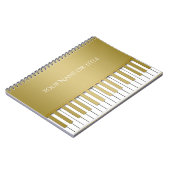 Het gouden Gepersonaliseerde Notitieboekje van de Notitieboek (Linkerzijde)