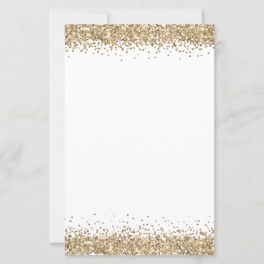 Het gouden Glitter Weddenschap van het Begroting b (Achterkant)