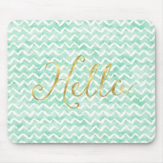 Het Gouden Hallo van de elegante van de Munt van Muismat (Voorkant)