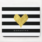 Het gouden Hart van de Folie Muismat (Voorkant)