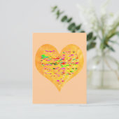 Het Gouden Hart van de zonneschijn Briefkaart (Staand voorkant)