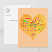 Het Gouden Hart van de zonneschijn Briefkaart (Voorkant / Achterkant)