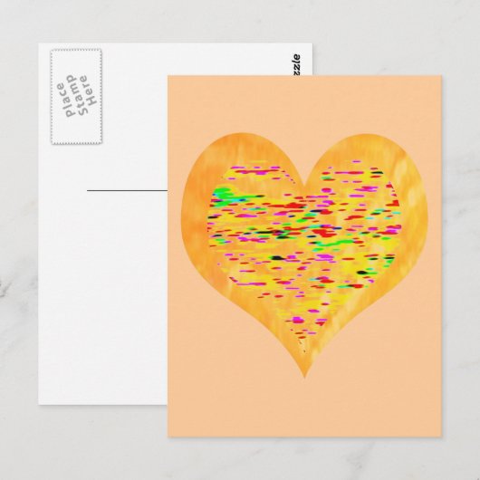 Het Gouden Hart van de zonneschijn Briefkaart (Voorkant / Achterkant)