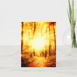 HET GOUDEN HELDERE KLEINE WENSKAART VAN DE ZON KAART