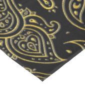 Het gouden In reliëf gemaakte patroon van Paisley Tafelkleed (Gekanteld)