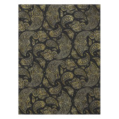 Het gouden In reliëf gemaakte patroon van Paisley Tafelkleed (Voorkant)
