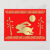 Het gouden jaar van het konijn Briefkaart (Voorkant)