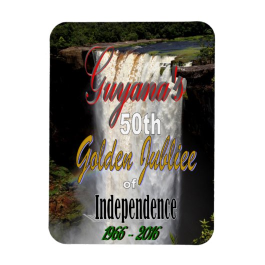 Het gouden jubileum van Guyana Magneet (Verticaal)