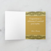 Het gouden Jubileum van het Huwelijk van Rollen Kaart (Binnen)