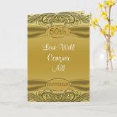 Het gouden Jubileum van het Huwelijk van Rollen Kaart (Gele Bloem)