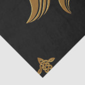 Het gouden Keltische kruis. Tissuepapier (Detail)