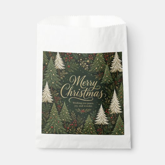 Het Gouden Kerstwoud Bedankzakje (Voorkant)