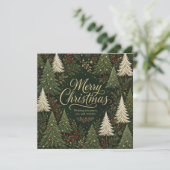 Het Gouden Kerstwoud Kaart (Staand voorkant)