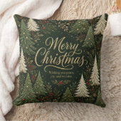 Het Gouden Kerstwoud Kussen (Deken)