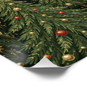 Het Gouden Kerstwoud Perfect Poster (Hoek)