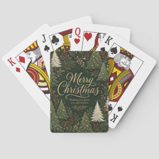 Het Gouden Kerstwoud Pokerkaarten