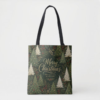 Het Gouden Kerstwoud Tote Bag