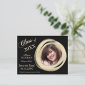 Het gouden Lijst van de Borstel van de Verf sparen Briefkaart (Staand voorkant)