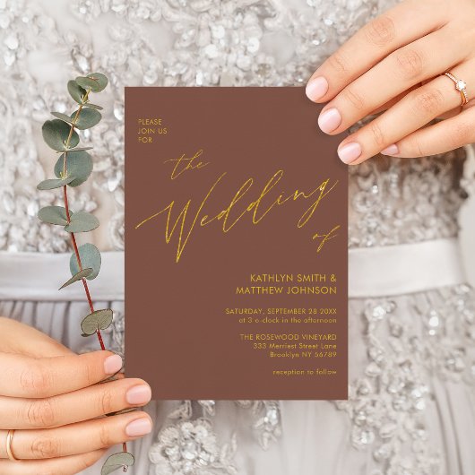 Het gouden Manuscript van de Code van Terracotta Q Uitnodiging Briefkaart