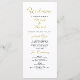 Het Gouden Moderne Programma van het Manuscript va Programmakaart