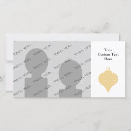 Het gouden Ontwerp van de Snuisterij van Kerstmis Feestdagenkaart