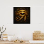 Het gouden oog van Horus Egyptisch Poster (Keuken)