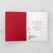 Het gouden Ornament van de Bijbel Feestdagen Kaart (Binnen)