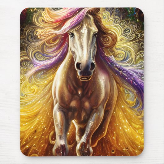 Het gouden paard muismat (Voorkant)