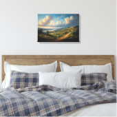 Het Gouden Pad naar de Oude Vallei Canvas Afdruk (Insitu (Slaapkamer))