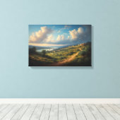 Het Gouden Pad naar de Oude Vallei Canvas Afdruk (Insitu (Houten vloer))