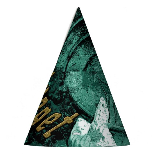 Het gouden pet van de overvalpartij feesthoedjes (Links)