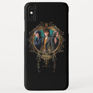 Het gouden Portret van het Art deco Newt, Tina, en Case-Mate iPhone Case
