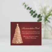 Het Gouden Rood van de Aanpassing van het Huwelijk Feestdagenkaart