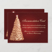 Het Gouden Rood van de Aanpassing van het Huwelijk Feestdagenkaart