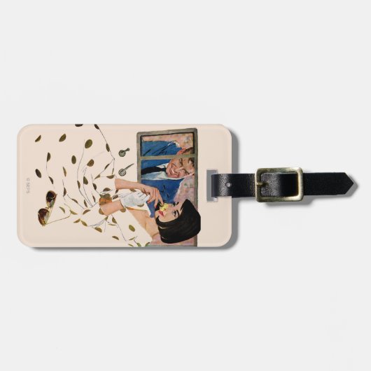 Het gouden Roos Bagagelabel (Voorkant horizontaal)