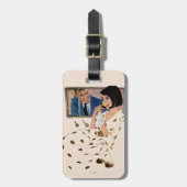 Het gouden Roos Bagagelabel (Voorkant verticaal)