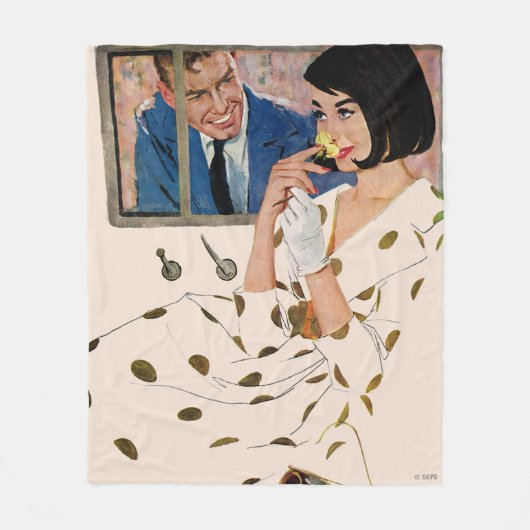 Het gouden Roos Fleece Deken (Voorkant)