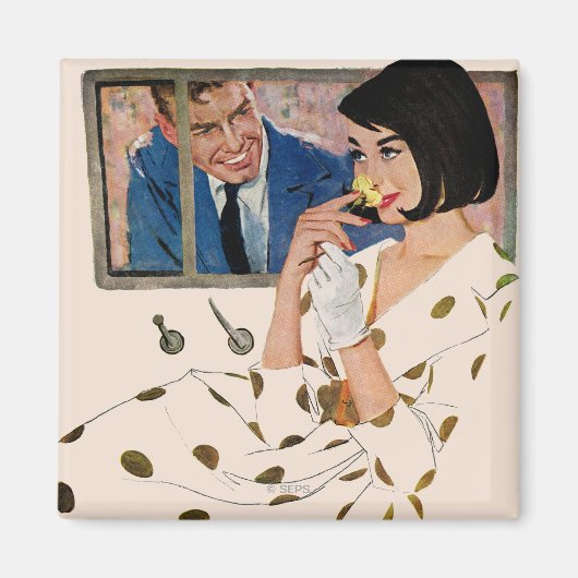 Het gouden Roos Magneet (Voorkant)