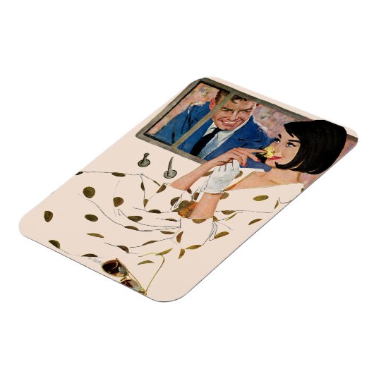 Het gouden Roos Magneet (Linkerzijde)