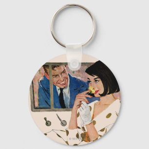 Het gouden Roos Sleutelhanger