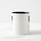 Het gouden Roos Tweekleurige Koffiemok (Center)