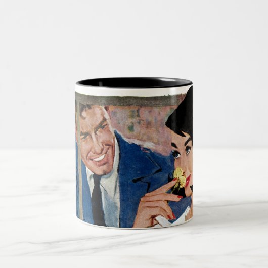 Het gouden Roos Tweekleurige Koffiemok (Center)